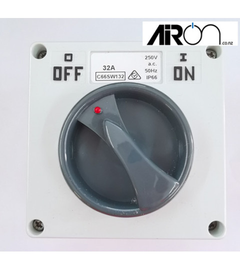 32A 1 Pole 250V Surface Switch Module IP66